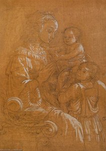 Madonna With Child And Two Angels — Filippo Di Tommaso Lippi, Renaissance