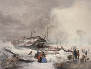 Winter On The Ice — Louis Haghe