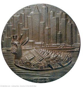 America In The World War — Ludwig Gies, Art Deco