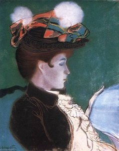 Girl Reading a Newspaper