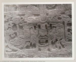 [relief Carving, Mayan Ruins, Chichen Itza] — Octavio Medellín