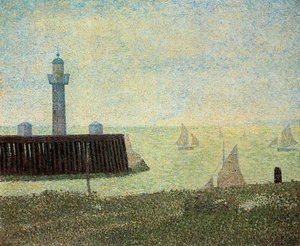 End Of The Jetty, Honfleur — Georges Seurat