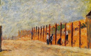 Peasants Driving Stakes — Georges Seurat