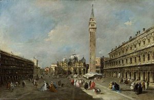 The Piazza San Marco, Venice — Francesco Lazzaro Guardi