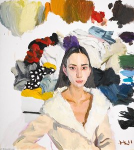Girl In Front Of Wardrobe — Liu Xiaodong