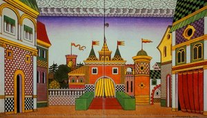 Sketch for the Opera, The Golden Cockerel, by Nikolai Rimsky-Korsakov