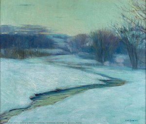 Untitled (stream In Snowy Field) — Edward Willis Redfield
