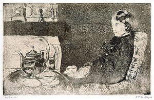 Lydia At Afternoon Tea — Mary Stevenson Cassatt