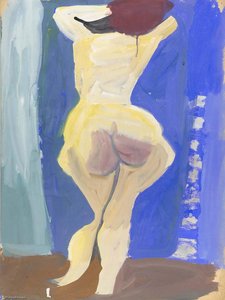 Back Of Standing Female Nude — William H. Johnson