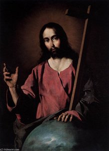 Christ Blessing — Francisco De Zurbarán, Baroque