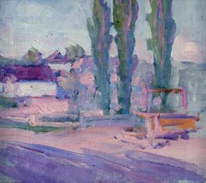 Three Poplars And A Well — Robert Polhill Bevan