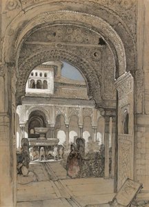The Court Of The Lions From The Hall Of Justice, Granada — John Frederick Lewis