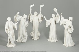 Figures From Centrepiece — Léonard Agathon Van Weydevelt