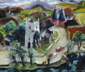Church Landscape — James Fitton, Realism