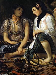 The Women Of Algiers (detail) — Eugène Delacroix, Romanticism