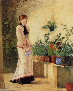 Girl Watering Plants — Winslow Homer, American Realism