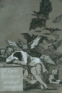 The Sleep Of Reason Brings Forth Monsters — Francisco José De Goya Y Lucientes