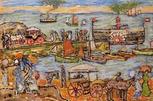 Quai, Dinard — Maurice Brazil Prendergast