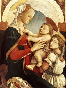 Madonna And Child With An Angel — Sandro Botticelli