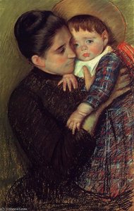 Woman And Her Child Aka Helene De Septeuil — Mary Stevenson Cassatt