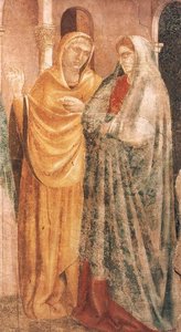Scenes From The Life Of St John The Baptist: 1. Annunciation To Zacharias (detail) — Giotto Di Bondone, Early Renaissance