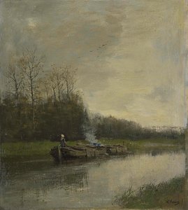 Trekvaart, Anton Mauve, c. 1860 - c. 1888