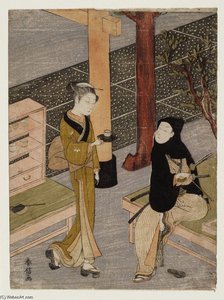 The Artist And O-sen — Suzuki Harunobu