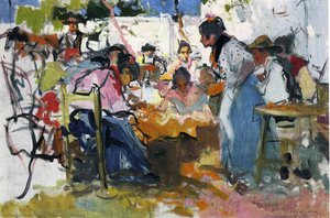 Net Menders In Valencia — Joaquín Sorolla Y Bastida, Impressionism
