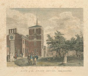 Back Of The State House, Philadelphia — Thomas Birch