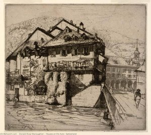 Houses On The Aare, Switzerland — Donald Shaw Maclaughlan