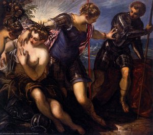 Minerva Sending Away Mars From Peace And Prosperity — Jacopo Tintoretto, Mannerism