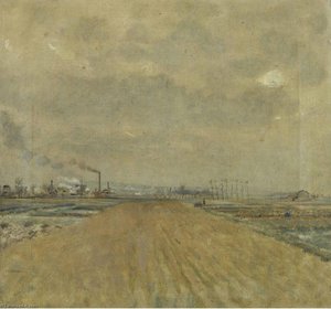 Landscape In Banlieue — Jean-françois Raffaelli