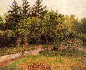 The Garden At Eragny — Camille Pissarro, Impressionism