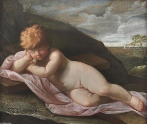 Baby Jesus Asleep On The Cross — Reni Guido (le Guide)