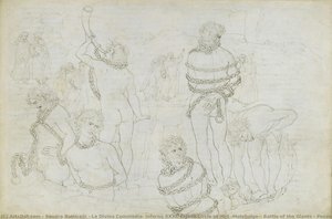 La Divina Commedia, Inferno Xxxi. Eighth Circle Of Hell (malebolge): Battle Of The Giants - Pozzo Dei Giganti — Sandro Botticelli, Early Renaissance