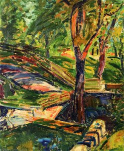 Fenced Landscape — Alfred Henry Maurer, Fauvism