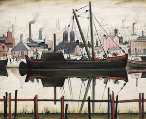 The Coal Barge — Laurence Stephen Lowry