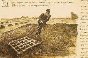 Mann Zieht Eine Pflugschar — Vincent Willem Van Gogh