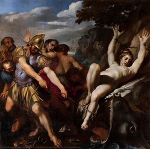 Orlando Delivering Olympia From The Sea Monster — Ludovico Carracci