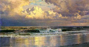 Beach At Atlantic City — William Trost Richards