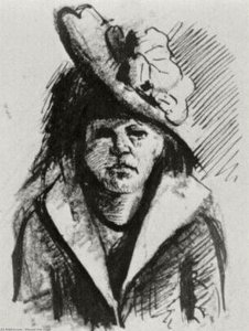 Woman With Hat, Half-length — Vincent Willem Van Gogh