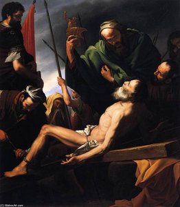 Martyrdom Of St Andrew — Ferdinand Georg Waldmüller