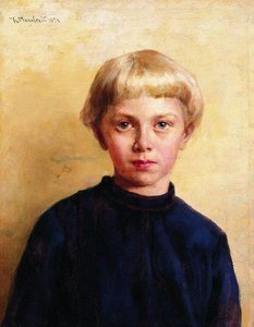 Portrait Of The Boy — Konstantin Yegorovich Makovsky, Realism