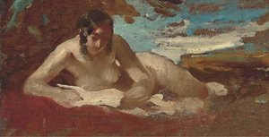 Study Of A Reclining Nude — William Etty