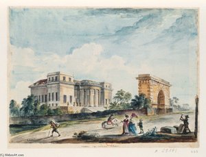 Hotel Thellusson Avec Son Entree Triomphale — Jean Baptiste Lallemand