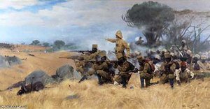 Battle At Mahenge — Friedrich Wilhelm Kuhnert