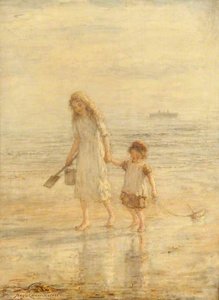 The Careful Sister — Hugh Cameron Wilson, Impressionism