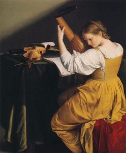 The Lute Player — Orazio Gentileschi, Baroque