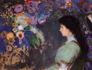 Portrait Of Violette Heymann — Odilon Redon