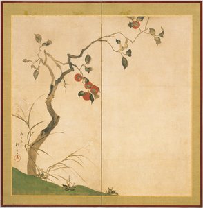 Persimmon Tree — Sakai Hōitsu, Rinpa School